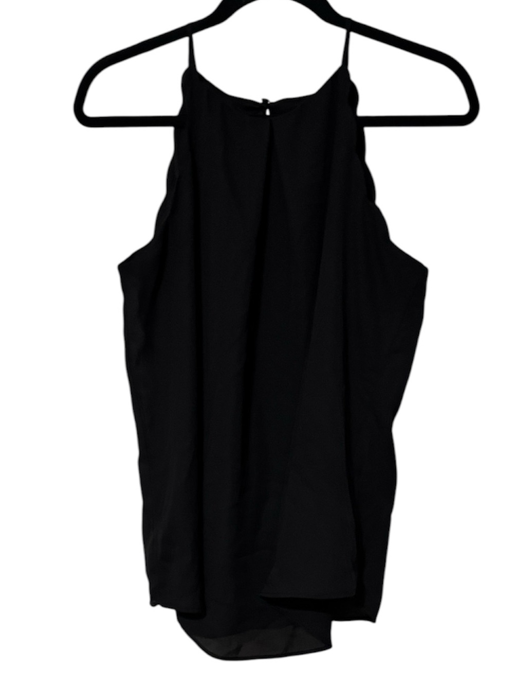 A. Byer Black One-Shoulder Halter Top Dress